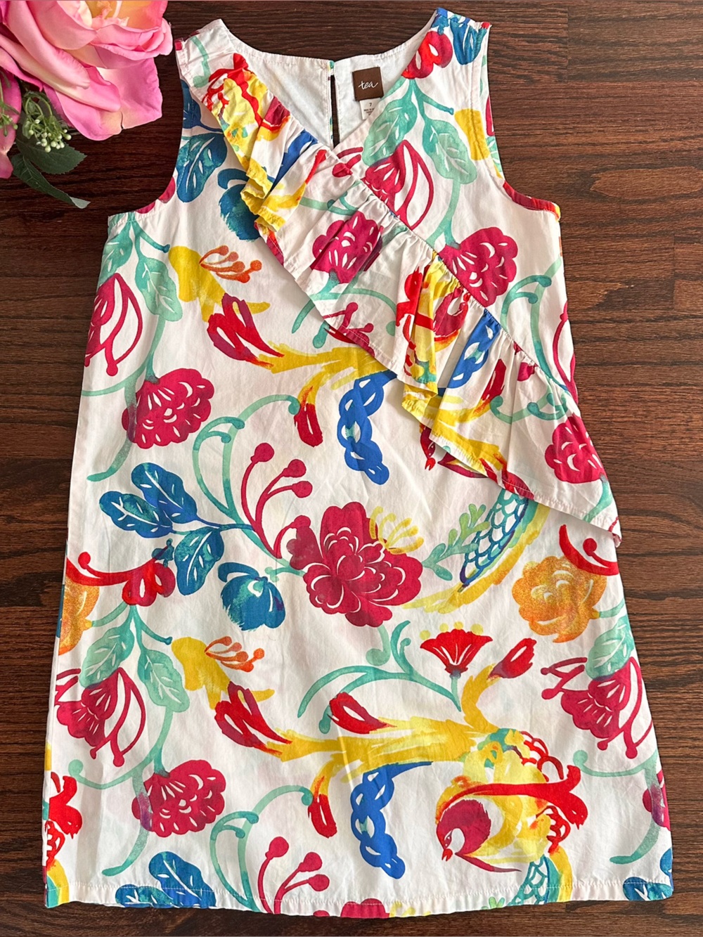 Tea Collection cotton floral dress, size 7